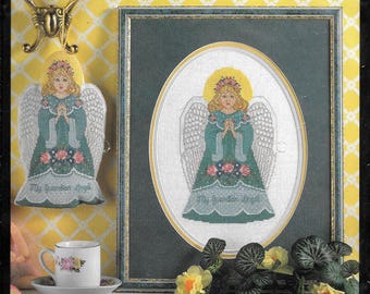 Bucilla Guardian Angel Counted Cross Stitch Kit #41122 Picture Or Ornament.