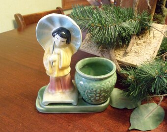 Shawnee Chinese Girl With Urn Planter