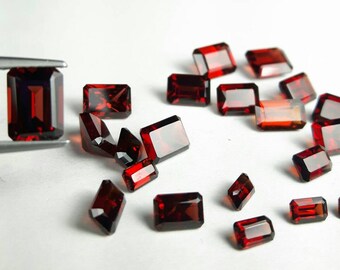Natural Ox blood Garnet 5x3, 6x4, 7x5, 8x6