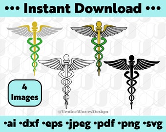 Download Caduceus svg | Etsy