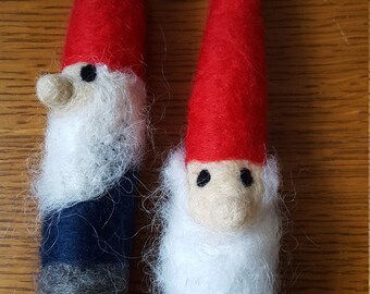 Gnome Ornament - Needle Felted