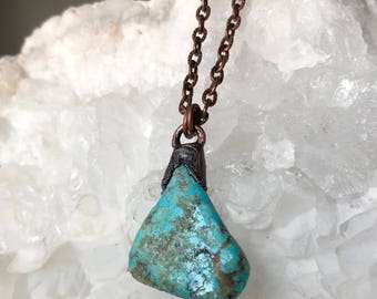 Turquoise Electroformed Pendant