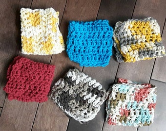 Crochet Cotton Dishcloths (set of 5)