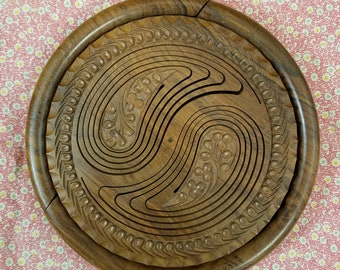 Collapsable or Folding Wood Basket Hand made of Beautiful Exotic Hardwood