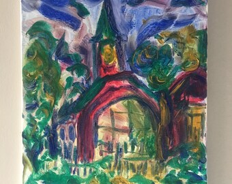 The Spire Original Oil Painting