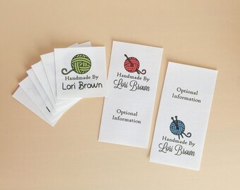 fabric tags, fabric labels, sew on label, crochet tag, knitting label, sewing label, personalized label, weaving, custom fabric label, NF10