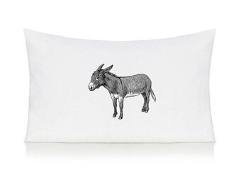 Donkey pillow case, cushion, bedding, pillow cover