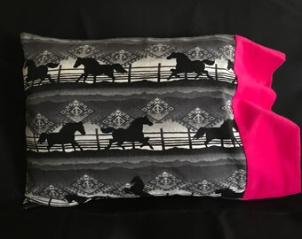Travel Size Pillowcase: Horses