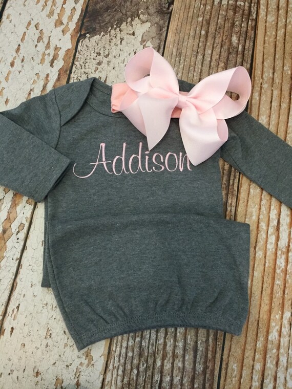 personalized gowns newborn