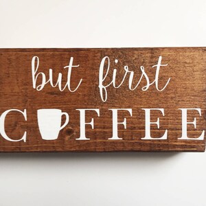 Wooden coffee sign | Etsy