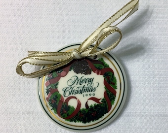 Longaberger 1996 Merry Christmas Basket Tie-On