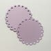 Circle Die Cut, Scalloped Circles in Lavender Purple Cardstock