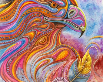 Spirit Eagle - Watercolor Print