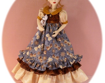 Gracefaerie PDF pattern 45- Seasons for MSD. A dress for every season to fit many MSD dolls. Adjust for Ellowynne Wilde and 14" Kish
