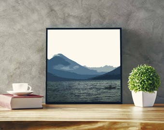Lake Atitlan Art Print - Poster, Guatemala, Panjachel, Lago Atitlan, Lake Atitlan