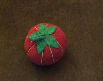Sewing tomato, Tomato pin cushion, pin cushion, pin holder, sewing