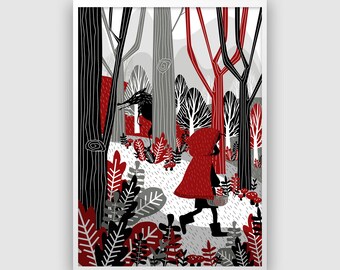 Little Red Riding Hood Print