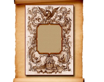 Victorian Museum Bookplates, Eagle Bookplate, Printable, Museum Bookplates, Bookplate Instant Download