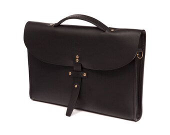 Made in Paris Leather Briefcase - Black