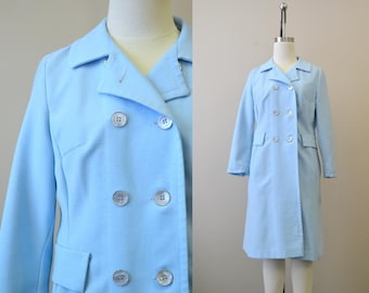 1970s Jerold Pale Blue Trench Coat