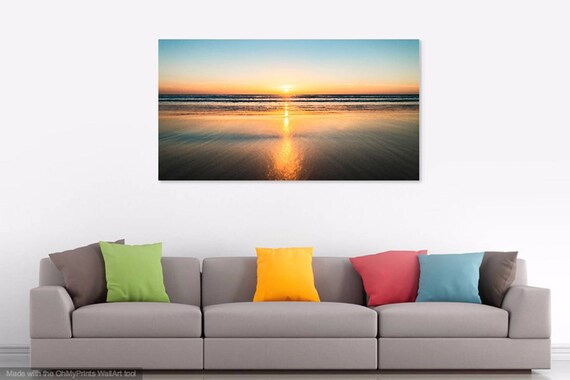 CONIL SUNSET. Seascape Print, Sunset Picture, Spain, Beach Print, Photographic Print.
