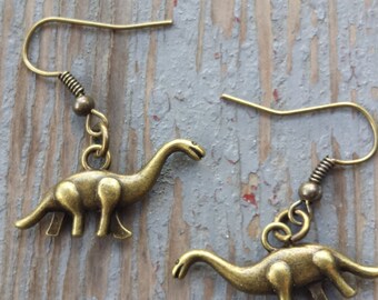 Brontosaurus earrings