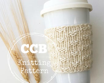 Ida Coffee Cozy / Cup Sleeve PATTERN - 2 Sizes
