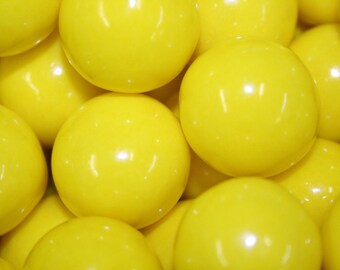 Gumballs Yellow 25mm or 1 Inch, FREE Expedited Shipping