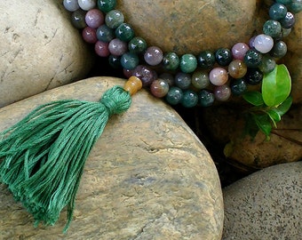 Mala Necklace - Fancy Jasper Full Mala
