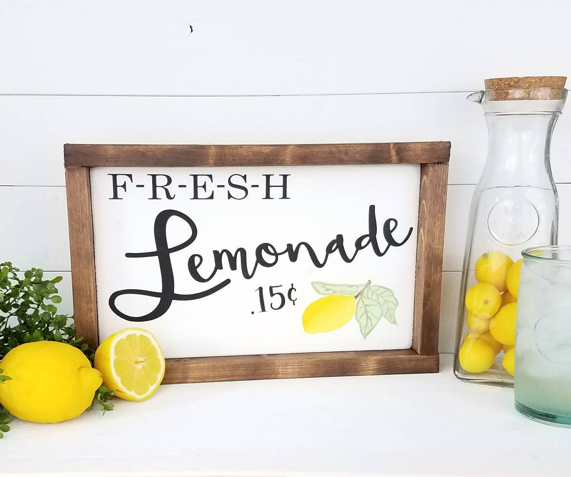 Lemonade Sign Lemonade Summer Signs Summer Decor