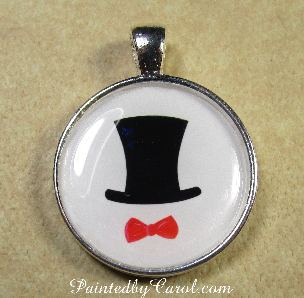 Top Hat Pendant Top Hat Jewelry New Years Eve Pendant New