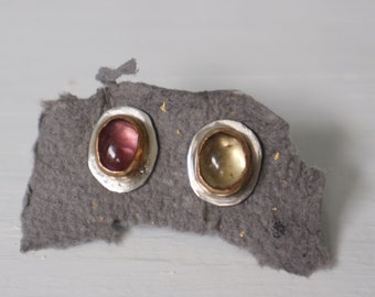 Mix Matched Tourmaline Studs