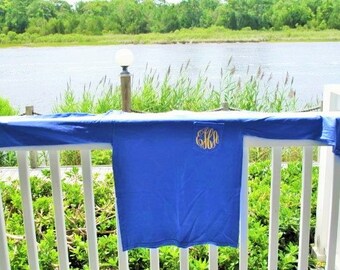 Monogrammed Comfort Colors Long Sleeve Pocket T-shirt