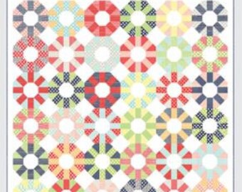 Colorway Pattern by Thimbleblossoms for Moda- TB 207 -Finished Quilt Size 76" x 76"