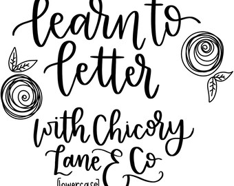 Brush Lettering Starter Kit -lowercase Letters // Modern Calligraphy PDF Tutorial // Full Alphabet Lettering Drills // Download Printable
