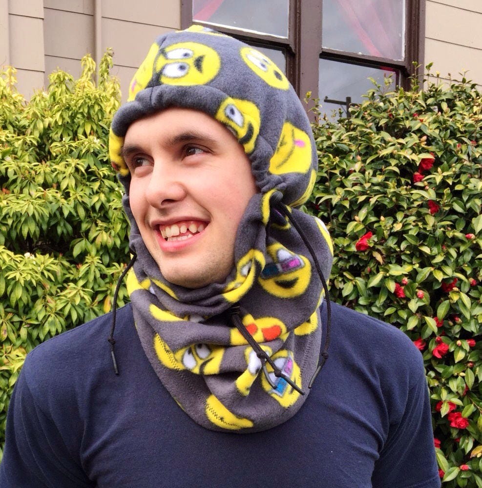 Emoticon/Emoji Balaclava Hat In Fleece Ski Mask Gift For