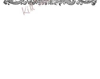PDF Foliage and Squirrels Victorian Letterheader