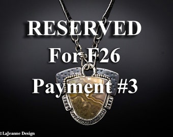 RESERVED - Secluded - Agua Nueva Agate Sterling Silver Necklace