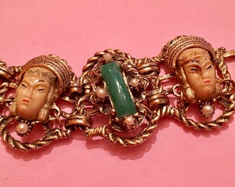 Vintage selro asian princess heavy bracelet