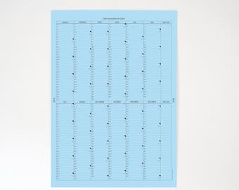 The A2 wall calendar 2018/Blue