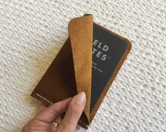 Field Notes leather sheath Field Notes leather case Leather Moleskine Pocket Cahier, Clairefontaine, Word notebook leather notebook cover