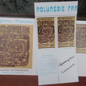 Stamp collecting " Polynesian Tahiti Legends"