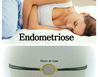 Moonstone bracelet for endometriosis