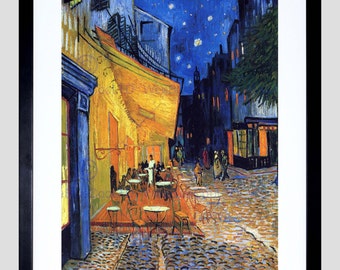 Van Gogh / Art Print / Cafe Terrace Painting / Place Du Forum Arles 1888 - FE2782OM