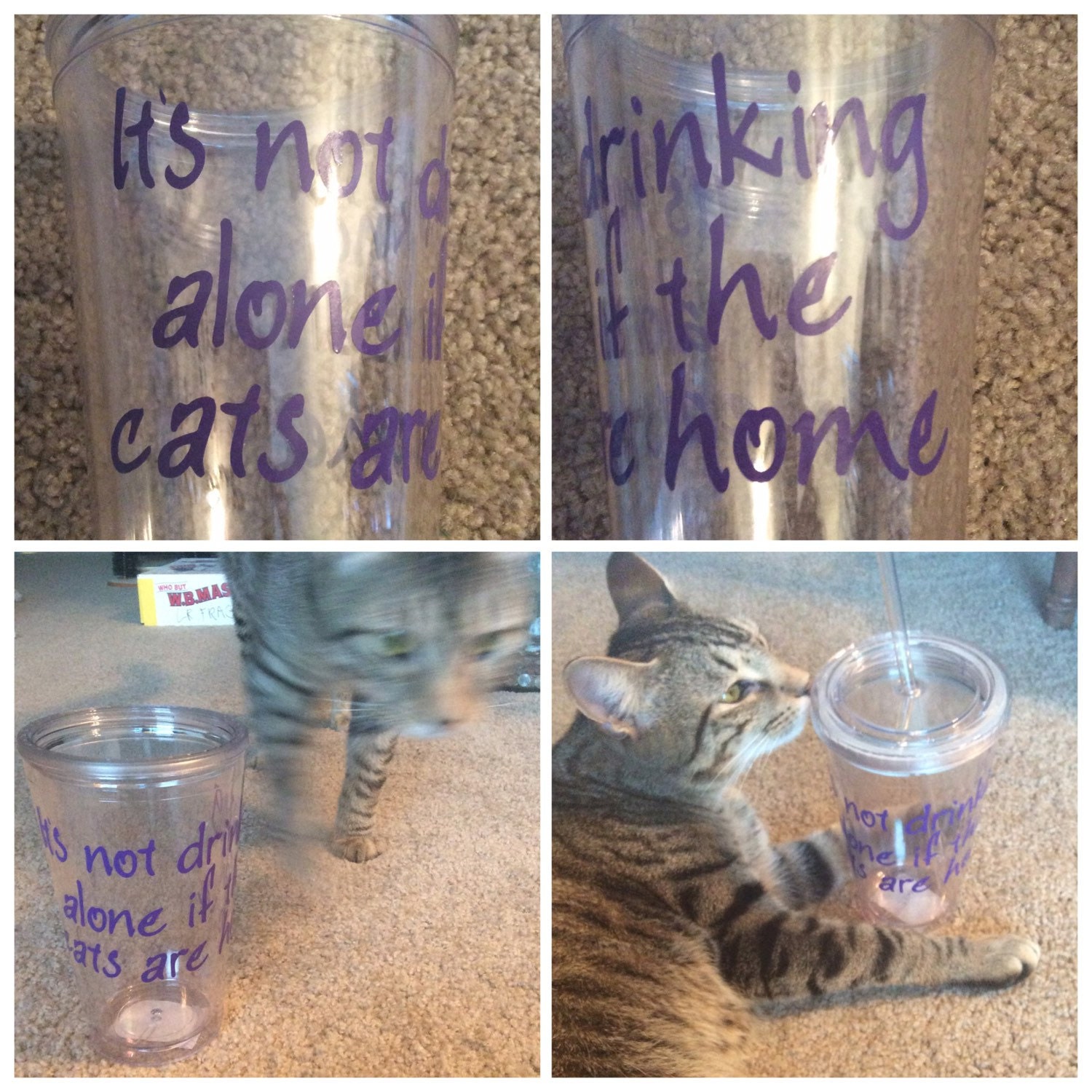Cat lover gift custom tumbler cup cat tumbler cup cat gift