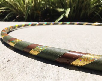 Earthy Vibrations Dance Hoop // Beginner Hula Hoop // Handmade Fitness Hoop