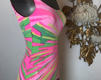 1960s swimsuit psychedelic swimsuit vintage swimsuit one piece swimsuit vintage bathing suit size small 1960s bathing suit mod swimsuit 32
