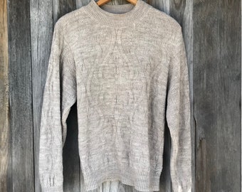 Cozy Knit Sweater, 90s Vintage, LargeFree Domestic Shipping