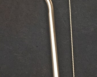 Stainless Steel Smoothie Straw and Cleaning Brush, Reusable Straw, Plastic-free Straw, Smoothie Straw, Cleaning Brush