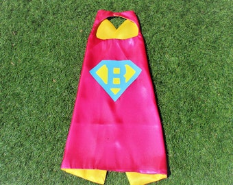 Girls Superhero Cape, super girl birthday party, custom superhero cape, super hero cape, kid personalized cape, girls personalized cape